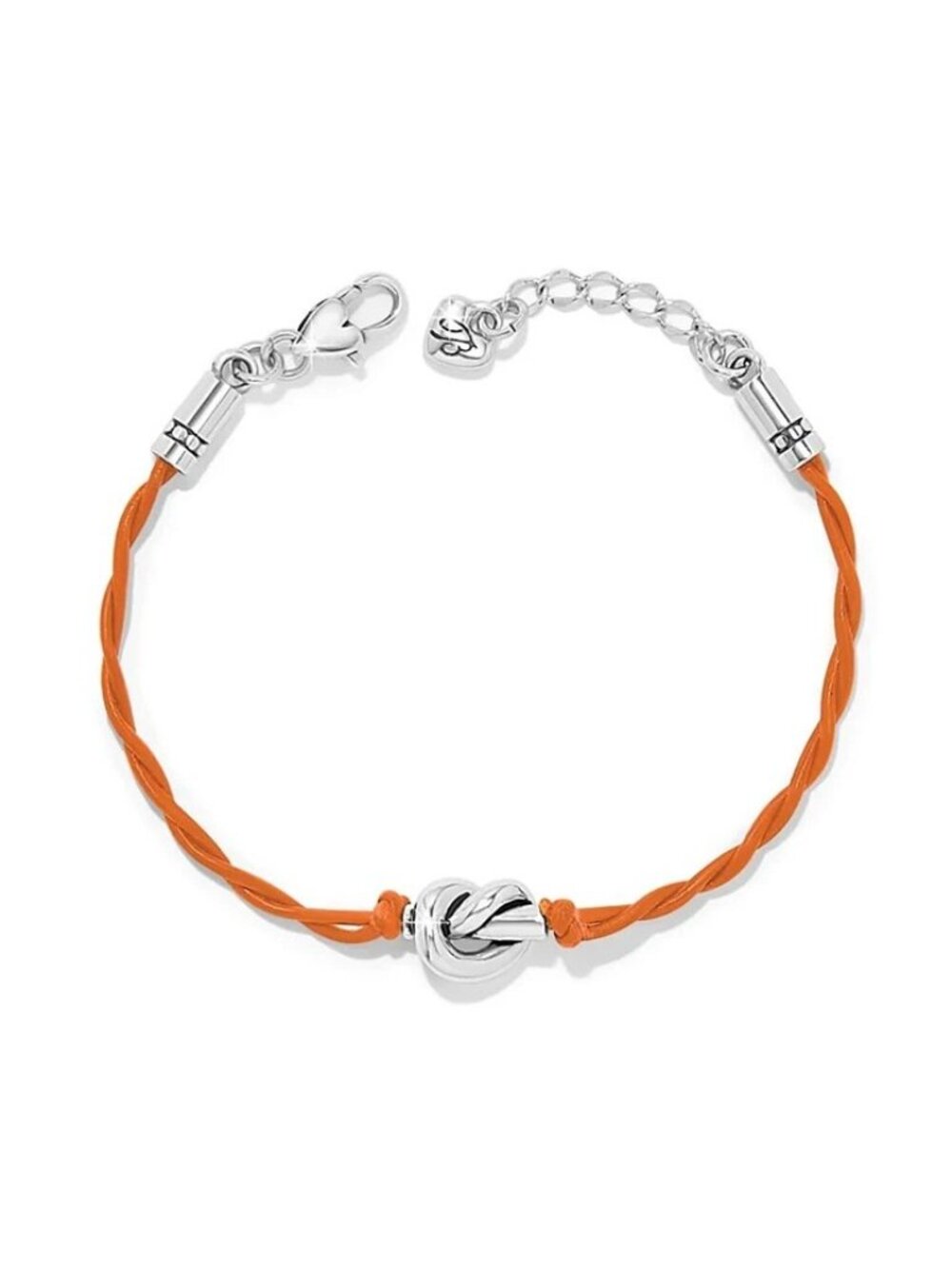 Brighton Interlok Single Knot Leather Bracelet $78 Style JF038A Orange